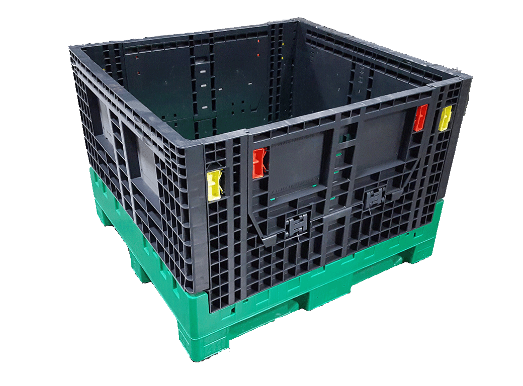 4548-34 NMGBBW New Monoflo Green Base Black Wall Bulk Container (2)