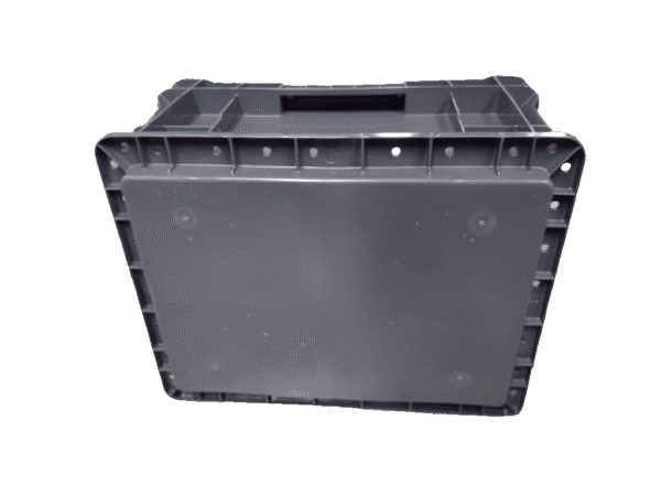 New Schaefer 15" x 12" x 7" Gray Hand Tote Smooth Bottom - Image 3