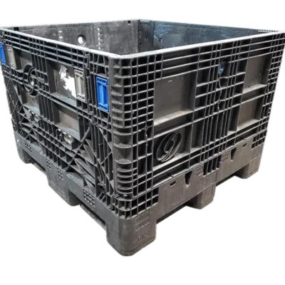 Lightly Used Orbis HDMC 45" x 48" x 34" All Black Bulk Container