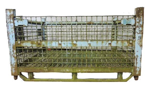 Used BCD 54" x 48" x 30" Wire Basket  54" Side - 1 Drop Door