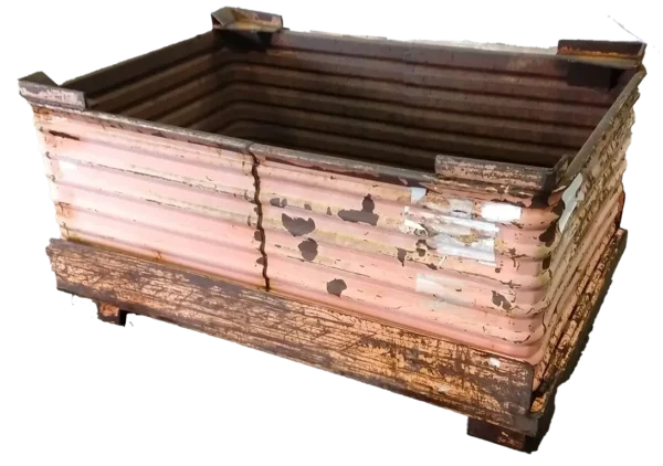Used BCD 62" x 42.5" x 31.5" Steel Tub Drop Bottom - 1 Drop Door