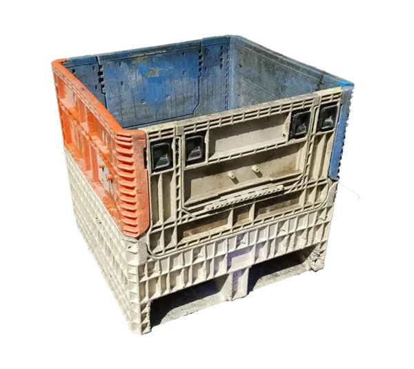 Reconditioned BCD 30" x 32" x 30" Mixed Color Bulk Container