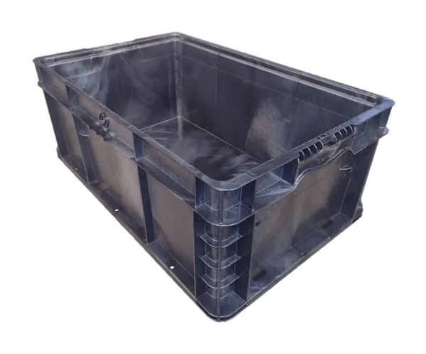 New Orbis 24" x 15" x 9" Black Hand Tote Reinforced Bottom