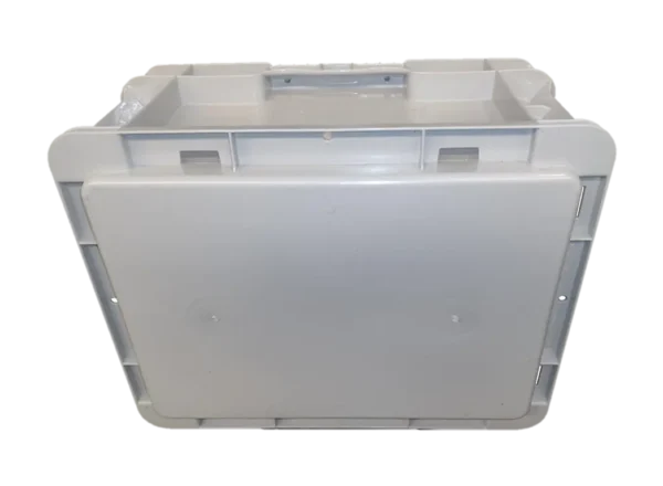 New Orbis 15" x 12" x 7" Gray Hand Tote Smooth Bottom - Image 2