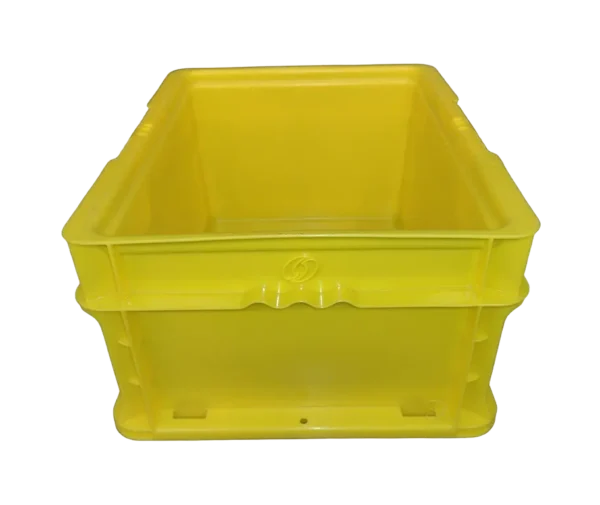New Orbis 15" x 12" x 7" Yellow Hand Tote Smooth Bottom - Image 4