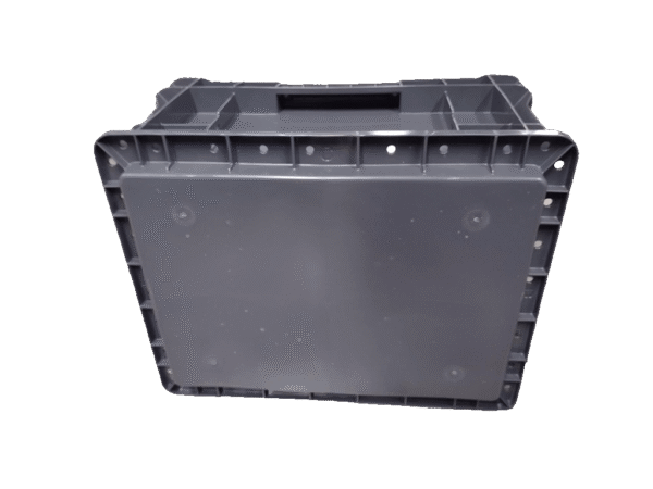 New Schaefer 15" x 12" x 7" Gray Hand Tote Smooth Bottom - Image 3