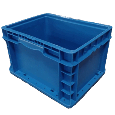 New Monoflo 15" x 12" x 9" Blue Hand Tote Smooth Bottom