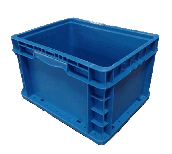 New Monoflo 15" x 12" x 9" Blue Hand Tote Smooth Bottom