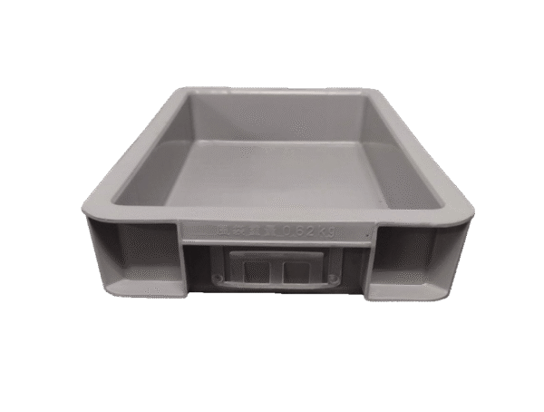 Used BCD  11" x 17" x 3" Gray Hand Tote Reinforced Bottom - Image 4