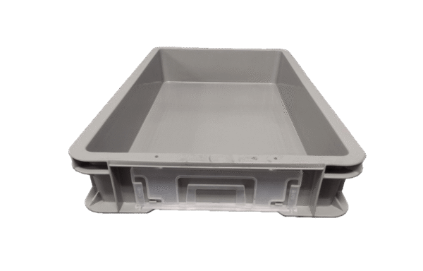 Used BCD  24" x 14.5" x 3.75" Gray Hand Tote Reinforced Bottom - Image 4