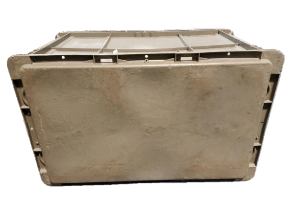 Used BCD  24" x 15" x 14" Gray Hand Tote Smooth Bottom - Image 5