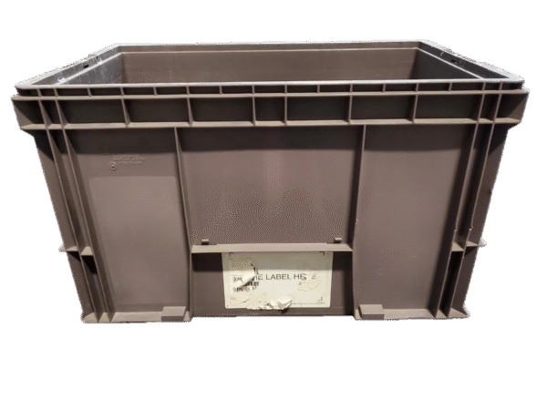 Used BCD  24" x 15" x 14" Gray Hand Tote Smooth Bottom - Image 6