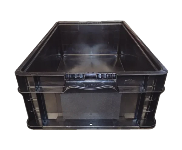 New Orbis  24" x 15" x 7" Black Hand Tote Smooth Bottom - Image 4
