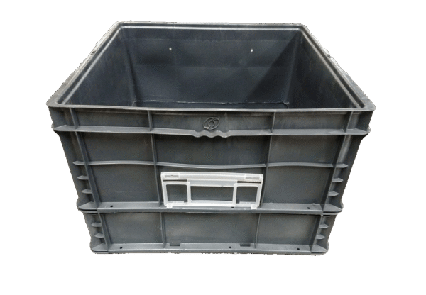 Used BCD  24" x 22" x 16" Gray Cut/Weld Hand Tote Reinforced Bottom - Image 7