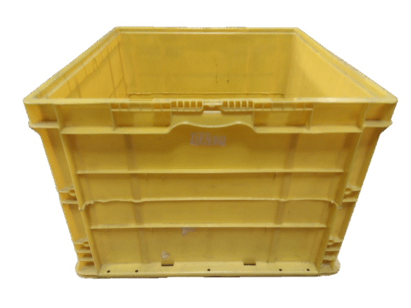 Used BCD  24" x 22" x 16" Yellow Cut/Weld Hand Tote Reinforced Bottom