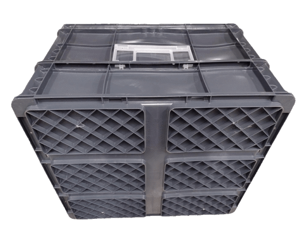 Used BCD  24" x 22" x 16" Gray Cut/Weld Hand Tote Reinforced Bottom - Image 6