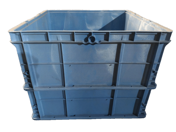Used BCD  24" x 22" x 18" Blue Cut/Weld Hand Tote Reinforced Bottom - Image 4