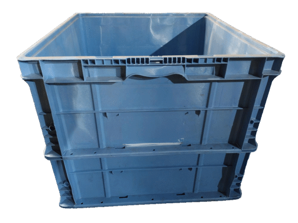 Used BCD  24" x 22" x 18" Blue Cut/Weld Hand Tote Reinforced Bottom - Image 2