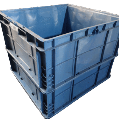 Used BCD  24" x 22" x 18" Blue Cut/Weld Hand Tote Reinforced Bottom