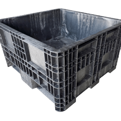 New Orbis 30" x 32" x 18" All Black Fixed Wall Bulk Container