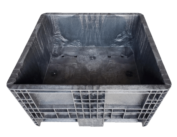 New Orbis 30" x 32" x 18" All Black Fixed Wall Bulk Container - Image 2
