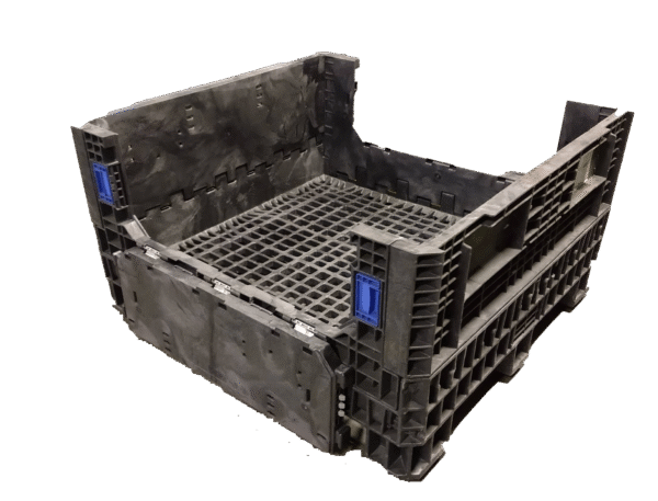 Reconditioned BCD 30" x 32" x 25" All Black Bulk Container - Image 2