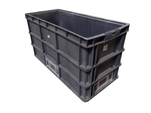 Used BCD  32" x 15" x 16" Gray Cut/Weld Hand Tote Smooth Bottom