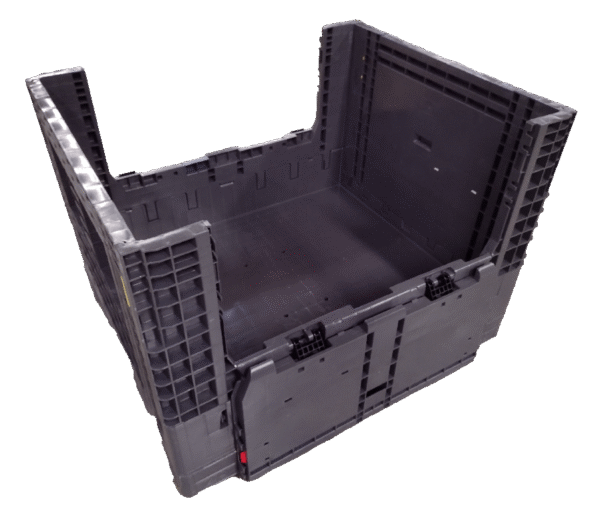 New Monoflo 40" x 48" x 34" All Gray Bulk Container - Image 2