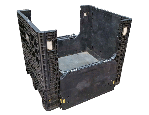 Reconditioned BCD 40" x 48" x 39" Mixed Color Bulk Container - Image 4