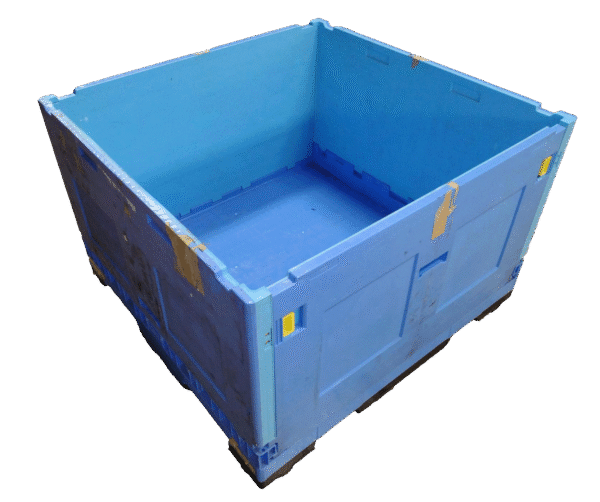 Reconditioned BCD 44.5" x 46.5" x 30" All Blue Collapsible Container