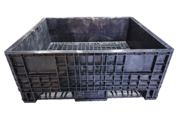Reconditioned BCD 45" x 48" x 19" All Black Fixed Wall Bulk Container - Image 3