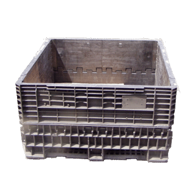 Reconditioned BCD 45" x 48" x 25" All Black Bulk Container
