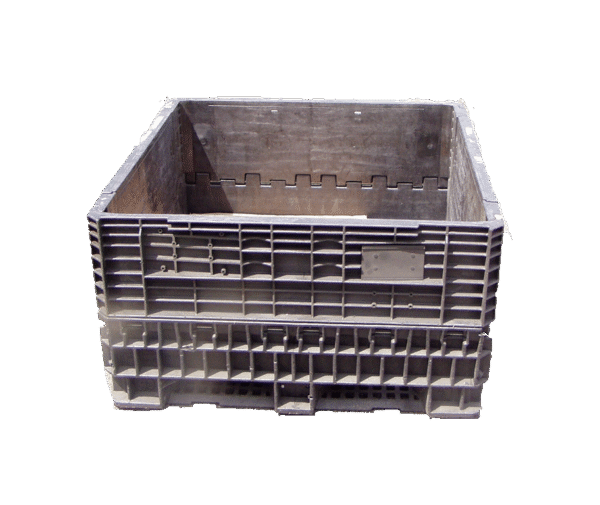 Reconditioned BCD 45" x 48" x 25" All Black Bulk Container