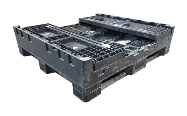 Reconditioned BCD 45" x 48" x 25" All Black All Good Runner Bulk Container - Image 2