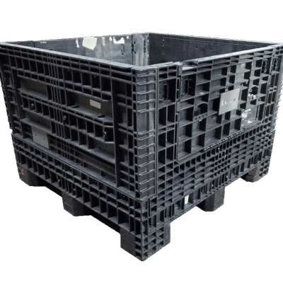 Reconditioned BCD 45" x 48" x 34" All Black Bulk Container