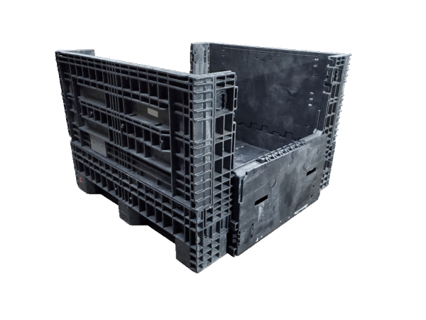 Reconditioned BCD 45" x 48" x 34" All Black Bulk Container - Image 3