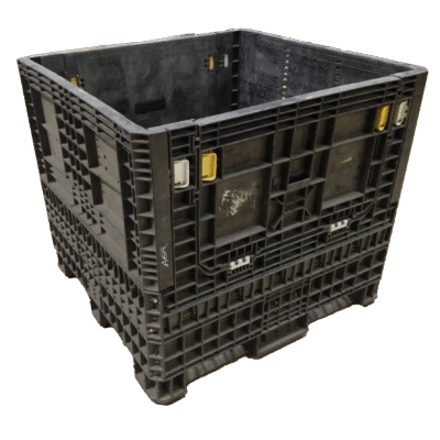 Reconditioned BCD 45" x 48" x 42" All Black Bulk Container