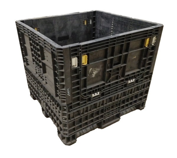 Reconditioned BCD 45" x 48" x 42" All Black Bulk Container