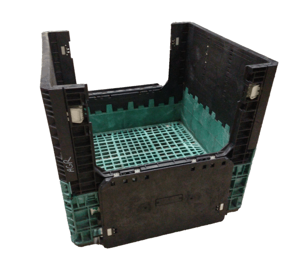 Reconditioned BCD 45" x 48" x 42" Mixed Color Bulk Container - Image 2