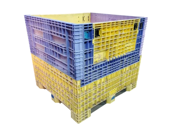 Reconditioned BCD 45" x 48" x 44" Mixed Color Bulk Container
