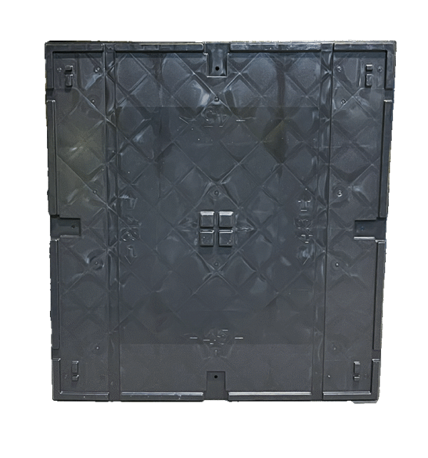 New Monoflo 45" x 48" x 6" All Black Journey Style Lid - Image 3