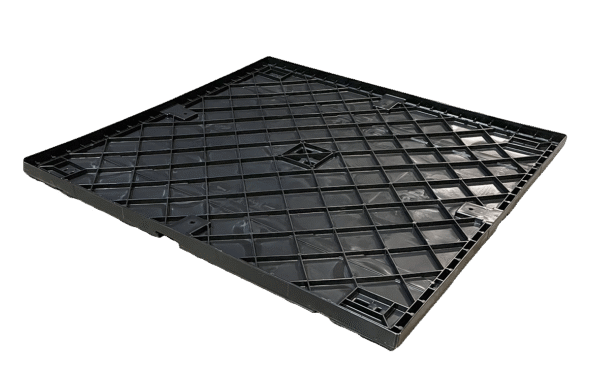 New Monoflo 45" x 48" x 6" All Black Journey Style Lid - Image 2