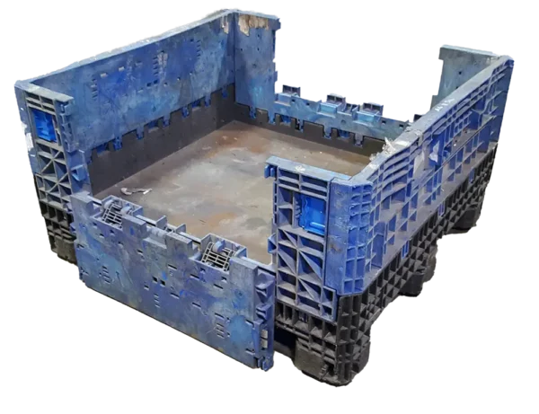 Reconditioned BCD 45" x 48" x 25" Mixed Color All Good Runner Bulk Container - Image 6