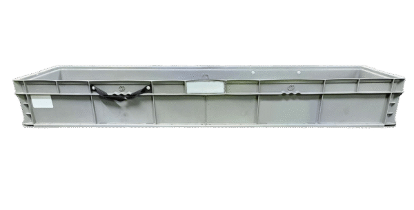 Used BCD  55" x 15" x 7" Gray Cut/Weld Hand Tote Smooth Bottom - Image 3