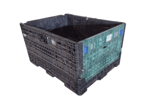 Reconditioned BCD 62" x 48" x 34" Mixed Color Bulk Container - 2 Drop Doors