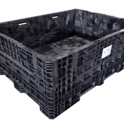 New Buckhorn 64" x 48" x 25" All Black Bulk Container-4 Drop Doors