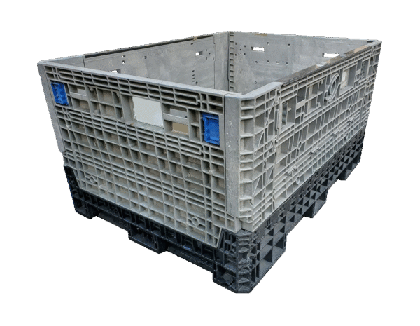 Reconditioned BCD 64" x 48" x 34" Mixed Color 64" Side Bulk Container - 2 Drop Doors