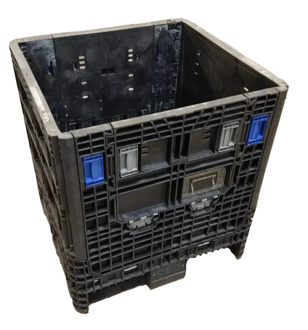 Reconditioned BCD 30" x 32" x 34" All Black Bulk Container - Image 8