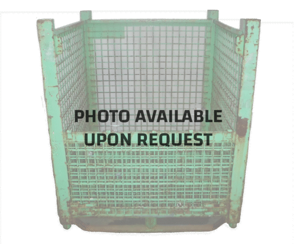 Used BCD 56" x 48" x 40" Wire Basket 56" Side - 2 Drop Doors