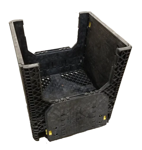 Reconditioned BCD 30" x 32" x 34" All Black Bulk Container - Image 10